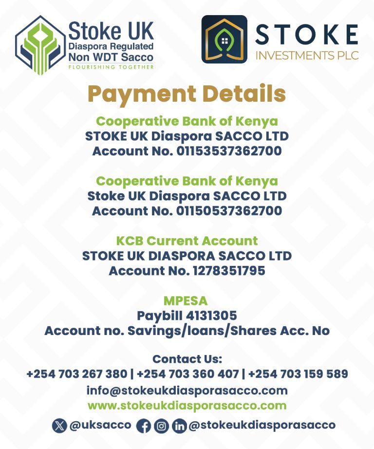 SACCO PAYMENT DETAILS